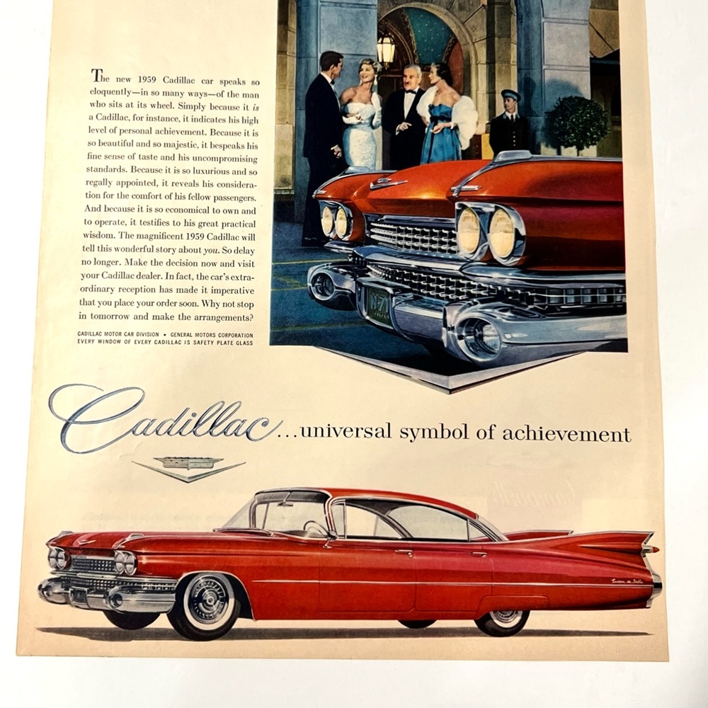1959 Magazine Page Advertisement, Cadillac or Campbells Soup